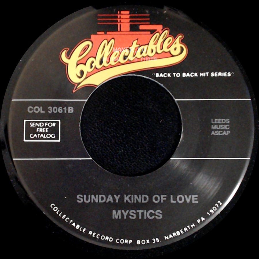 Passions / Mystics - This Is My Love / Sunday Kind Of Love side B