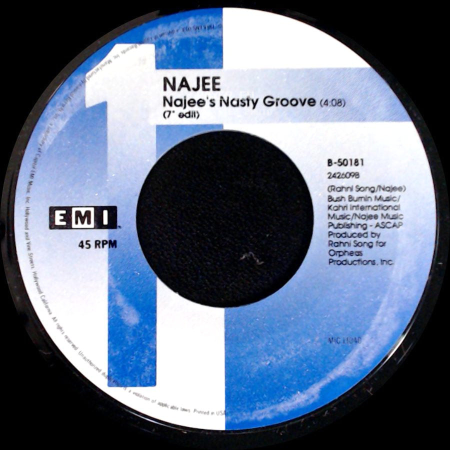 Najee - Najee's Nasty Groove (The Nasty, Nasty Groove Mix) / Najee's Nasty Groove (7" Edit) side B