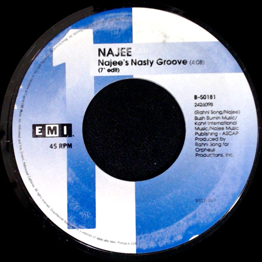 Najee - Najee's Nasty Groove (7" Edit) / Najee's Nasty Groove (The Nasty, Nasty Groove Mix) side A