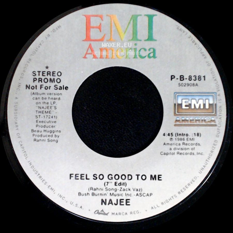 Najee - Feel So Good To Me / Feel So Good To Me side A