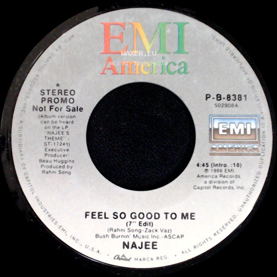 Najee - Feel So Good To Me / Feel So Good To Me side B