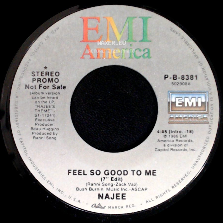 Najee - Feel So Good To Me / Feel So Good To Me side A