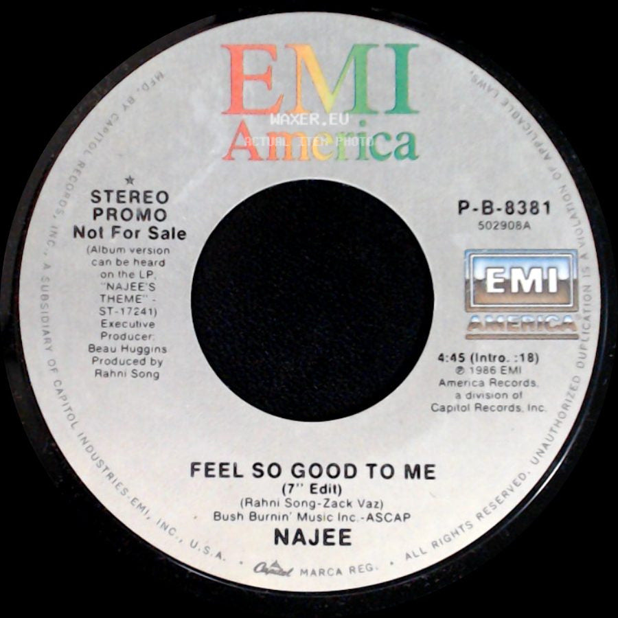 Najee - Feel So Good To Me / Feel So Good To Me side B