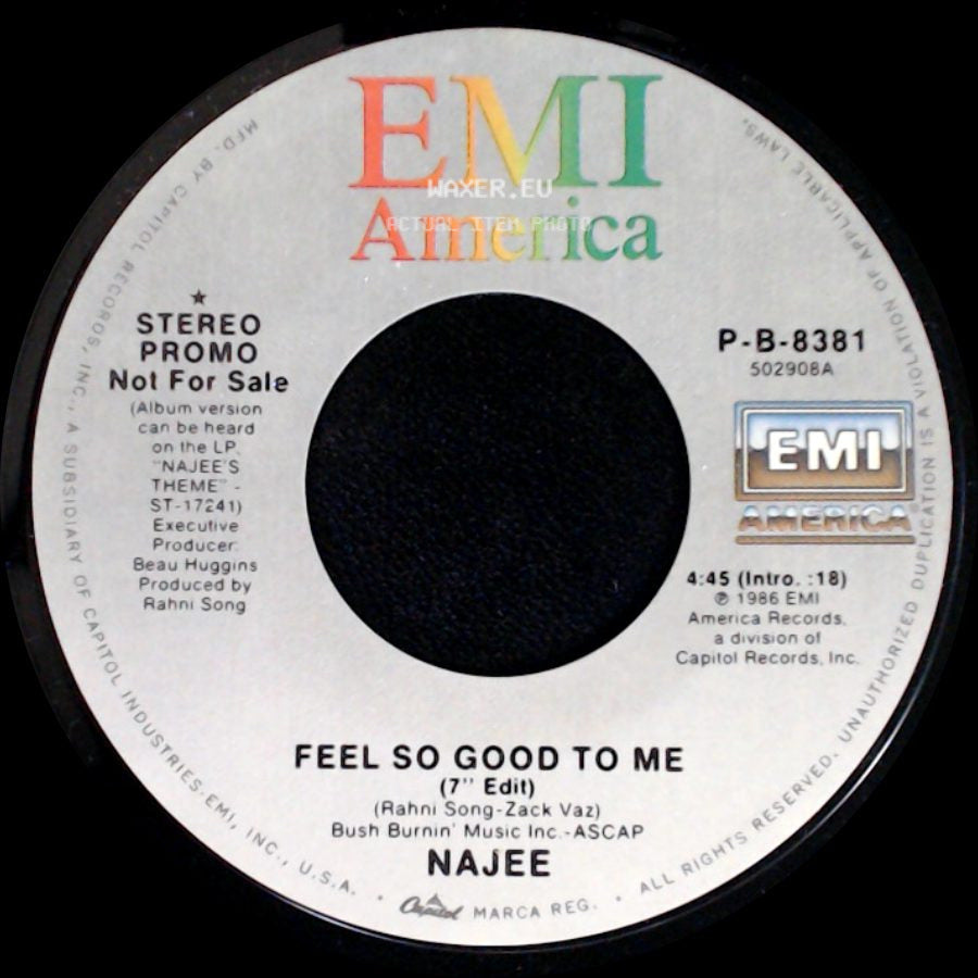 Najee - Feel So Good To Me / Feel So Good To Me side A