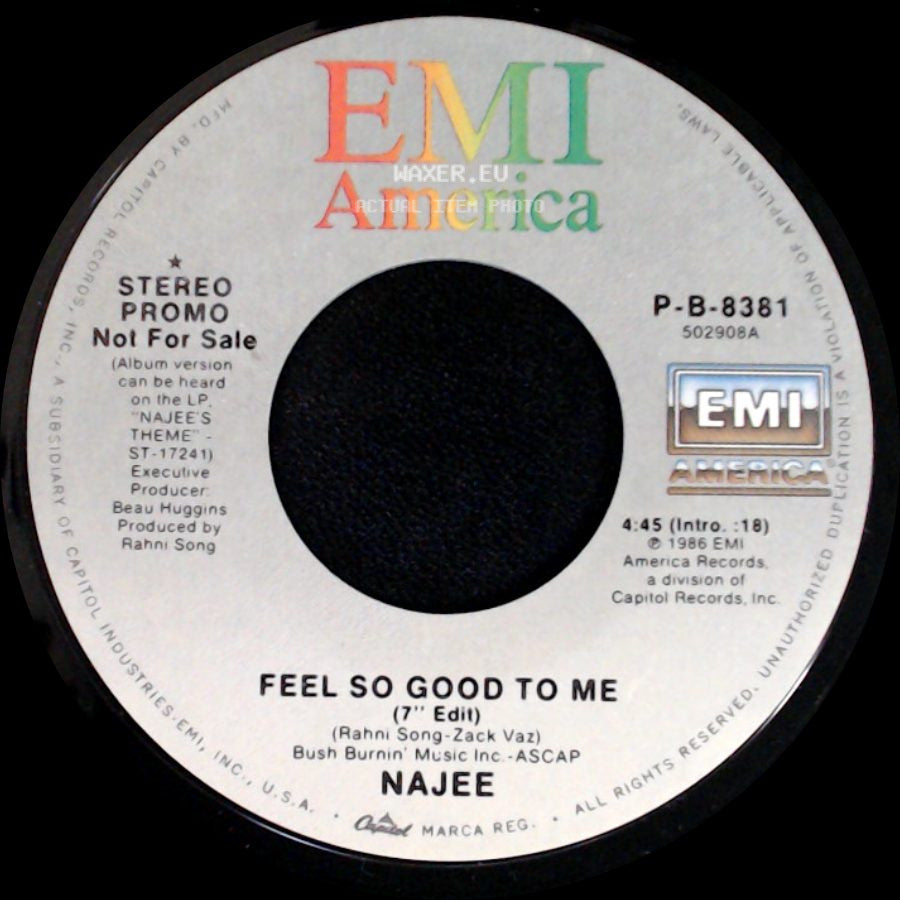 Najee - Feel So Good To Me / Feel So Good To Me side B