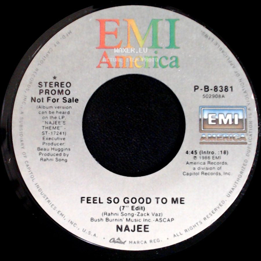 Najee - Feel So Good To Me / Feel So Good To Me side B