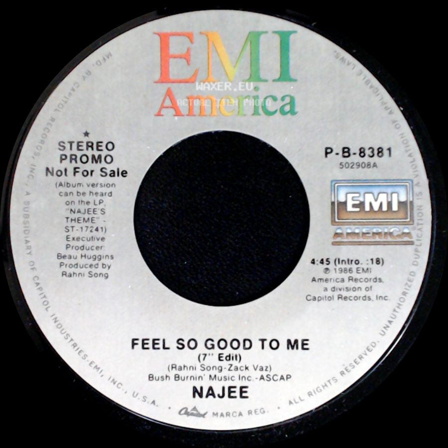 Najee - Feel So Good To Me / Feel So Good To Me side A