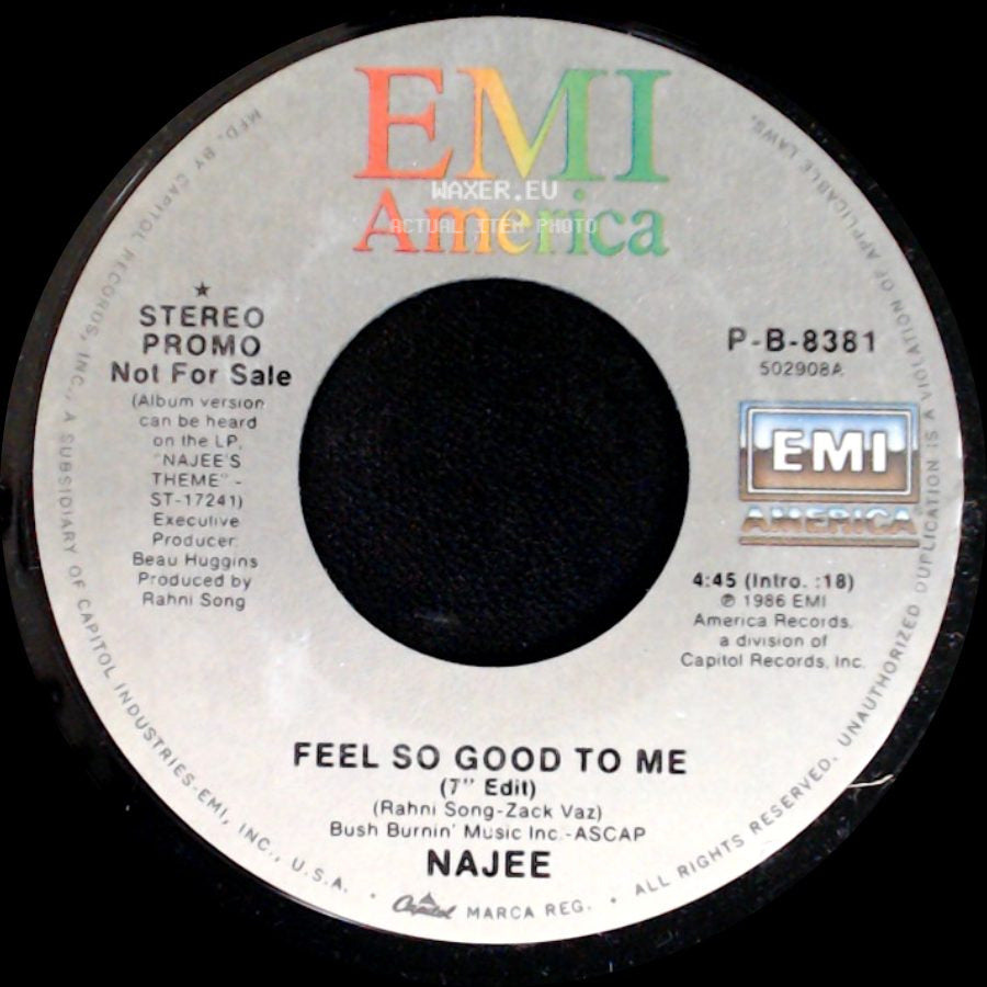 Najee - Feel So Good To Me / Feel So Good To Me side B