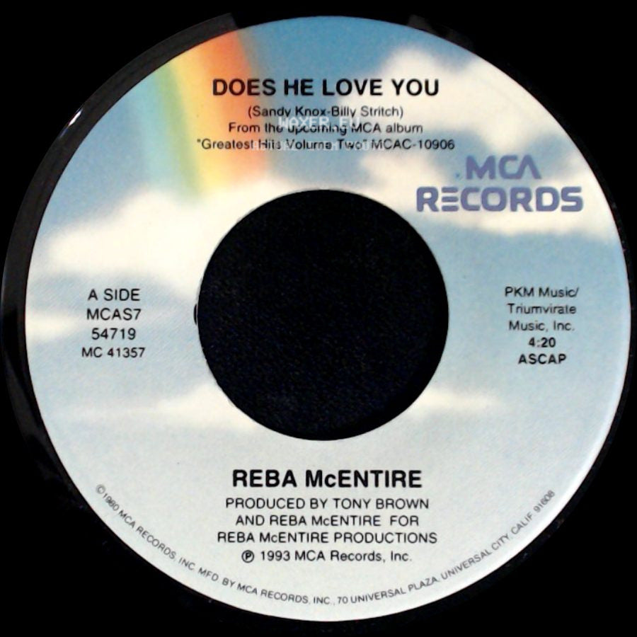 Reba Mcentire - Does He Love You / Straight From You side A
