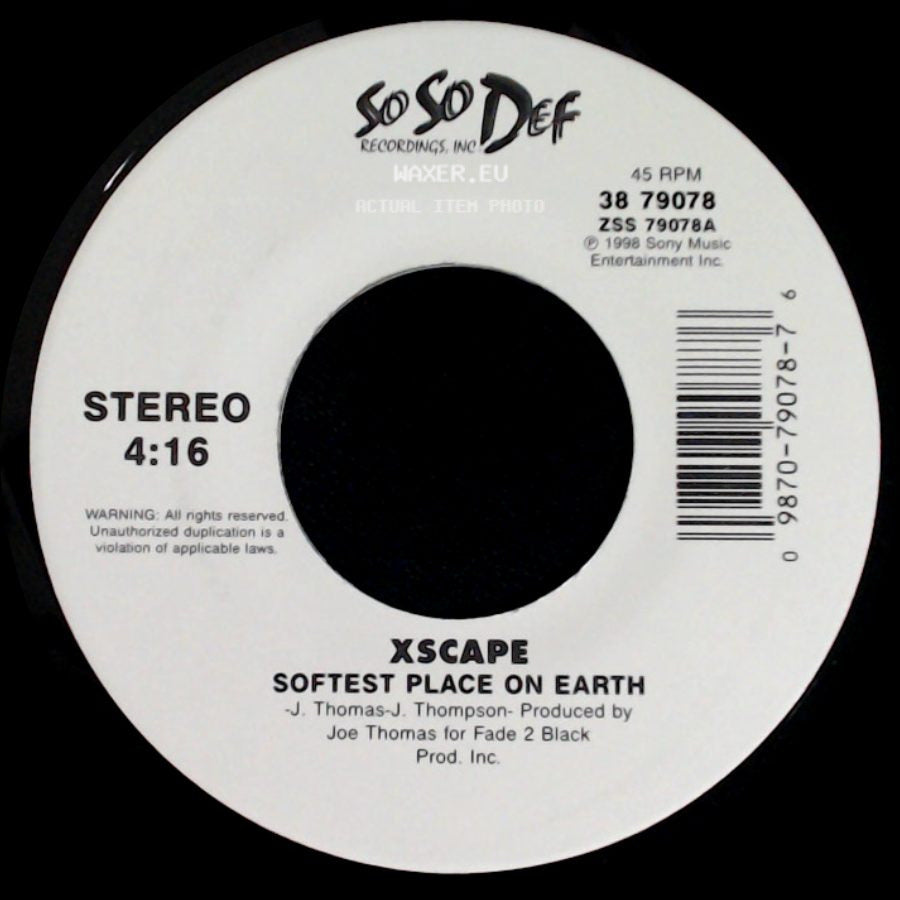 Xscape - My Little Secret / Softest Place On Earth side B