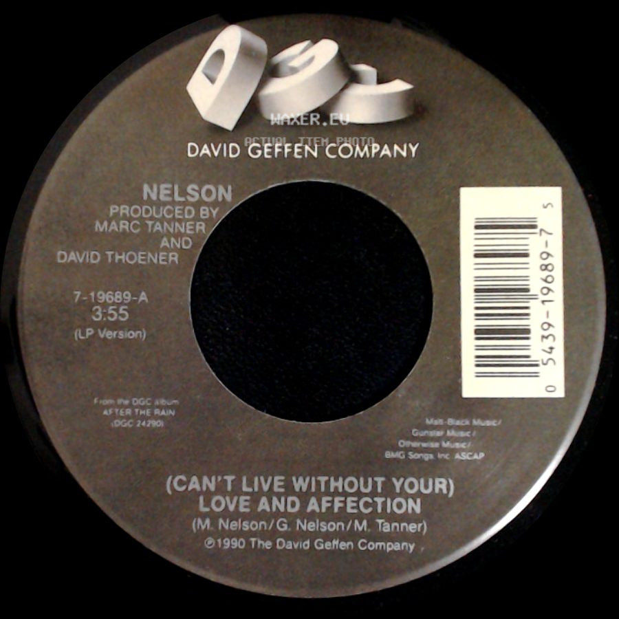 Nelson - (Can't Live Without Your) Love And Affection / Will You Love Me? side A