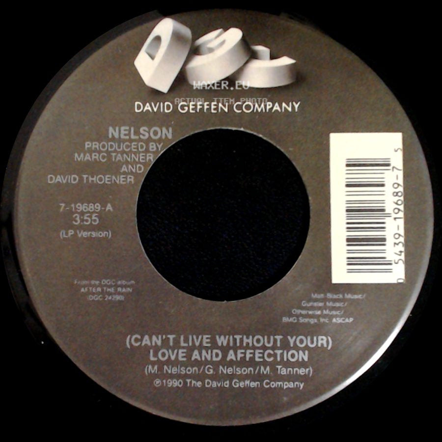 Nelson - (Can't Live Without Your) Love And Affection / Will You Love Me? side A