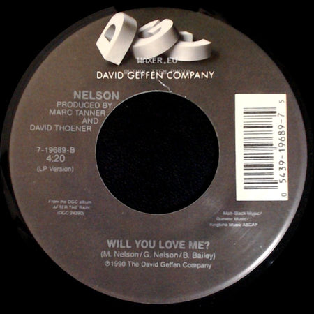 Nelson - (Can't Live Without Your) Love And Affection / Will You Love Me? side B