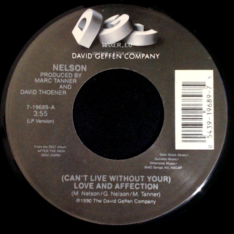 Nelson - (Can't Live Without Your) Love And Affection / Will You Love Me? side A
