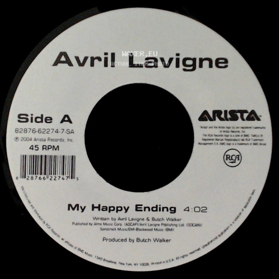 Avril Lavigne - My Happy Ending / Don't Tell Me side A