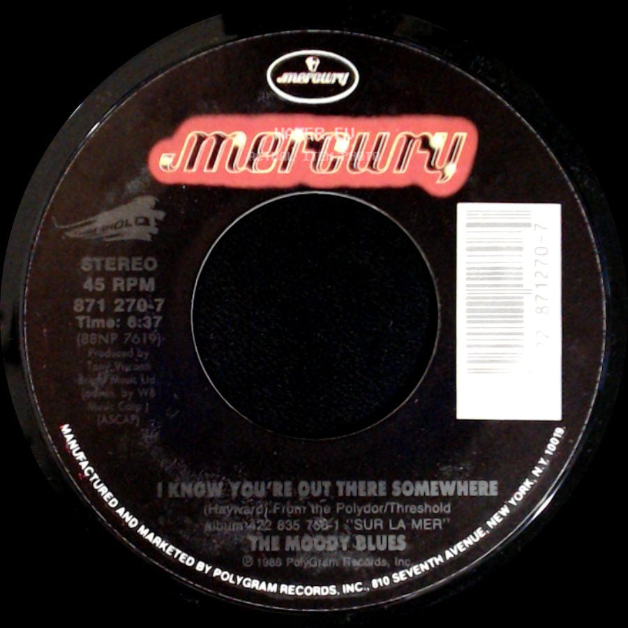 The Moody Blues - I Know You're Out There Somewhere / Al Fin Voy A Encontrarte side A