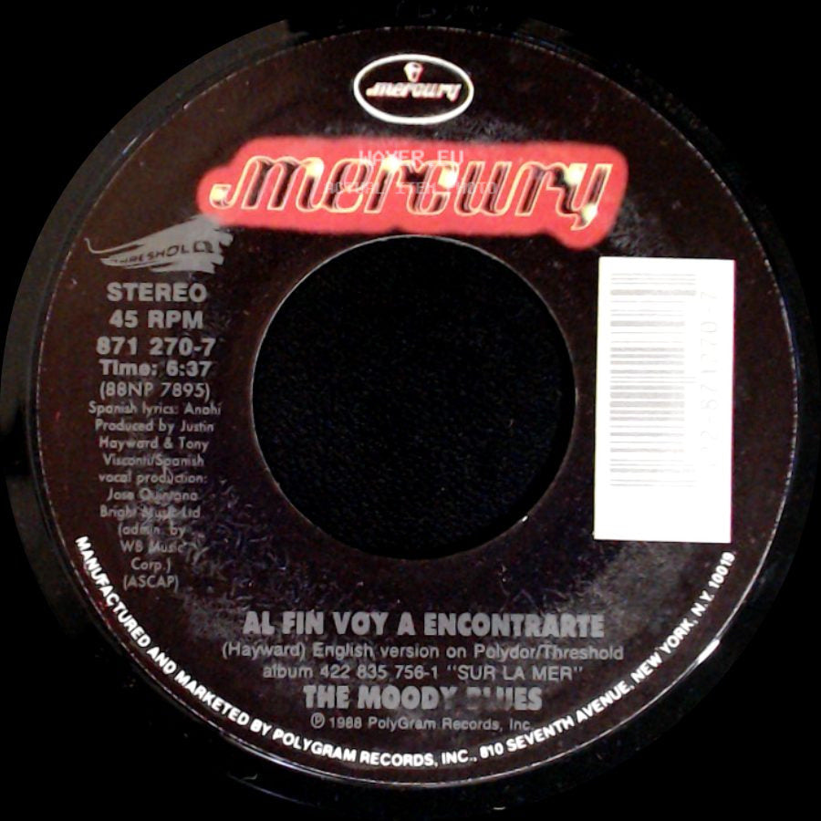 The Moody Blues - I Know You're Out There Somewhere / Al Fin Voy A Encontrarte side B