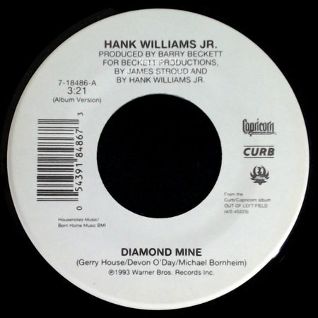 Hank Williams Jr. - Diamond Mine / Dirty Mind side A