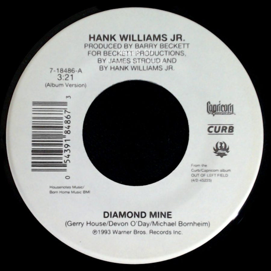 Hank Williams Jr. - Diamond Mine / Dirty Mind side A
