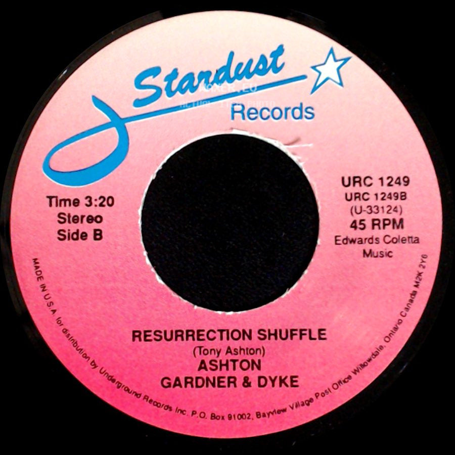 Wink Martindale / Ashton Gardner & Dyke - Deck Of Cards / Resurrection Shuffle side B