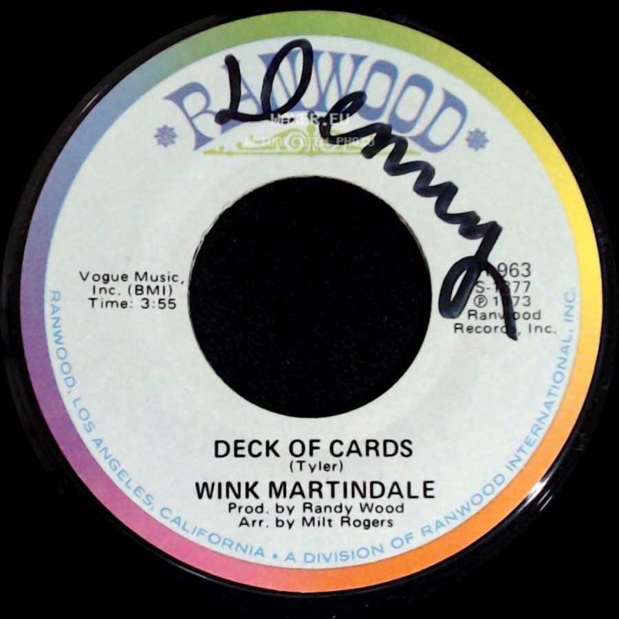 Wink Martindale - Deck Of Cards / The Lord's Prayer side A