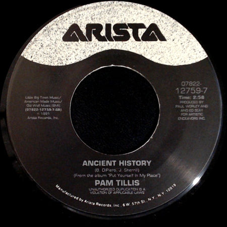 Pam Tillis - Mi Vida Loca (My Crazy Life) / Ancient History side B