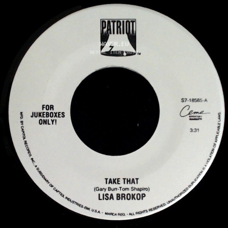 Lisa Brokop - Take That / One Of Those Nights side A