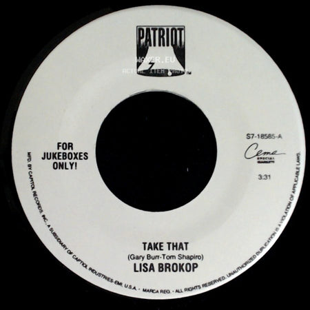 Lisa Brokop - Take That / One Of Those Nights side A