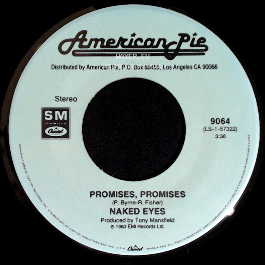 Naked Eyes / Delbert Mcclinton - Promises, Promises / Giving It Up For Your Love side A