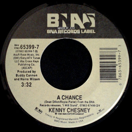 Kenny Chesney - That's Why I'm Here / A Chance side B