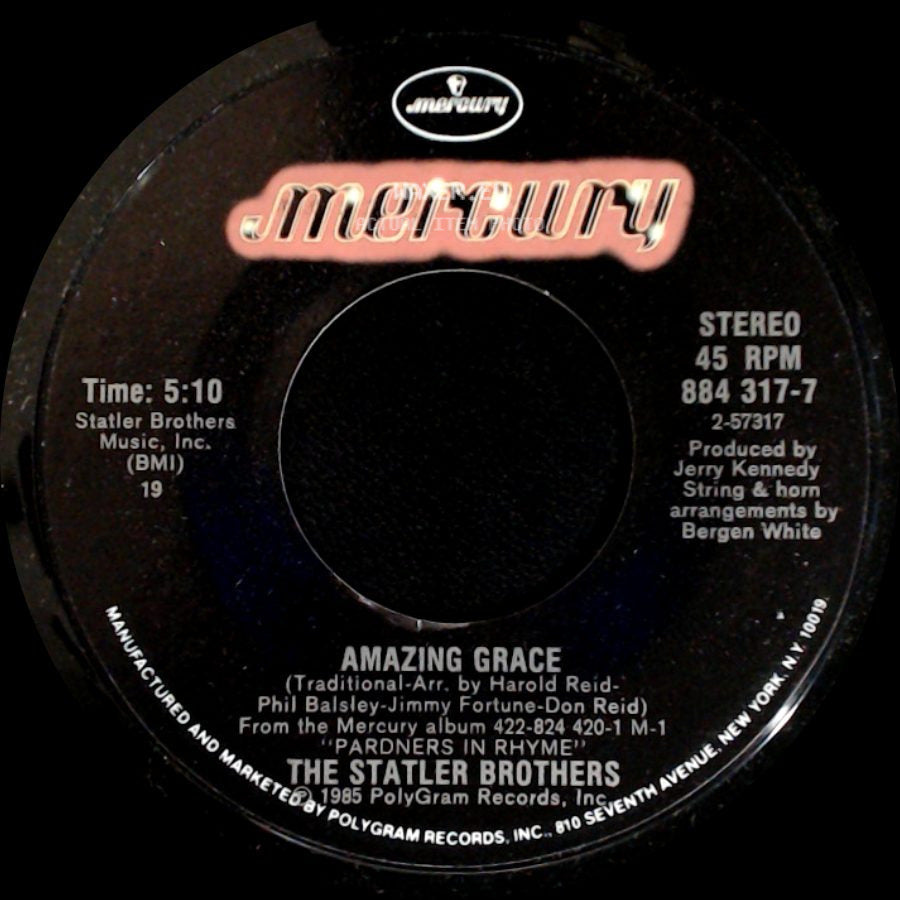 The Statler Brothers - Amazing Grace / Sweeter And Sweeter side A