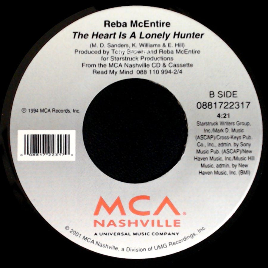 Reba Mcentire - Sweet Music Man / The Heart Is A Lonely Hunter side B