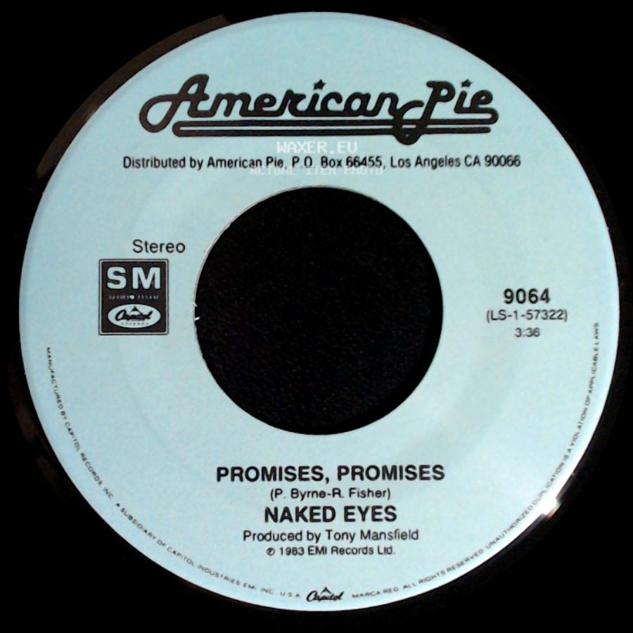 Naked Eyes / Delbert Mcclinton - Promises, Promises / Giving It Up For Your Love side A