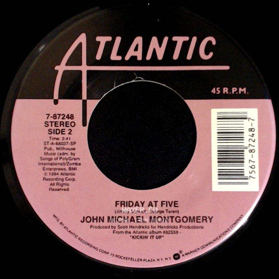 John Michael Montgomery - Rope The Moon / Friday At Five side B