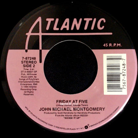 John Michael Montgomery - Rope The Moon / Friday At Five side B