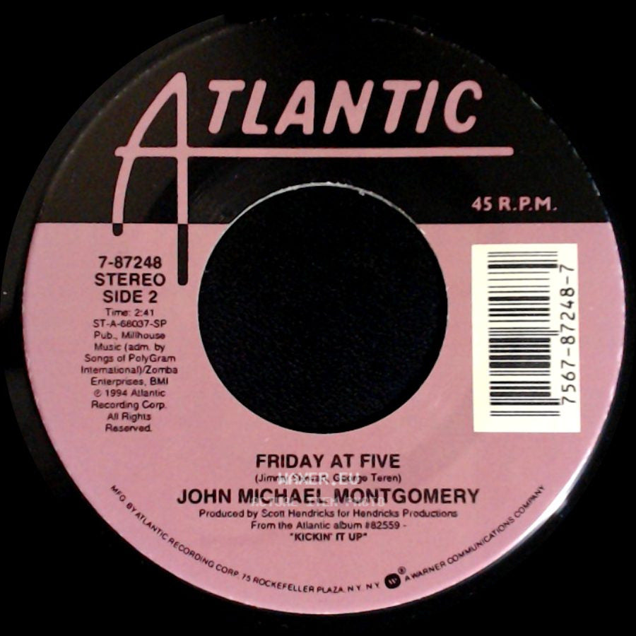 John Michael Montgomery - Rope The Moon / Friday At Five side B