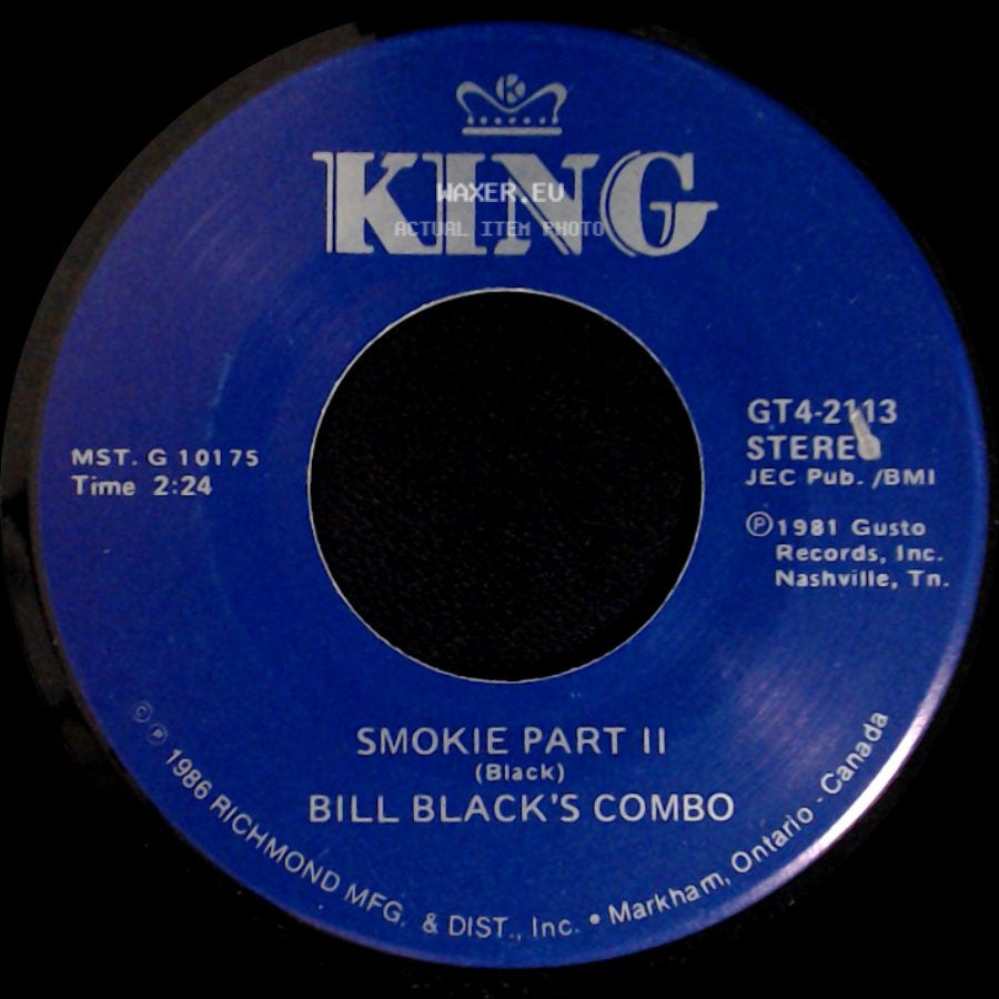 Bill Black's Combo - Smokie Part Ii / White Silver Sands side A