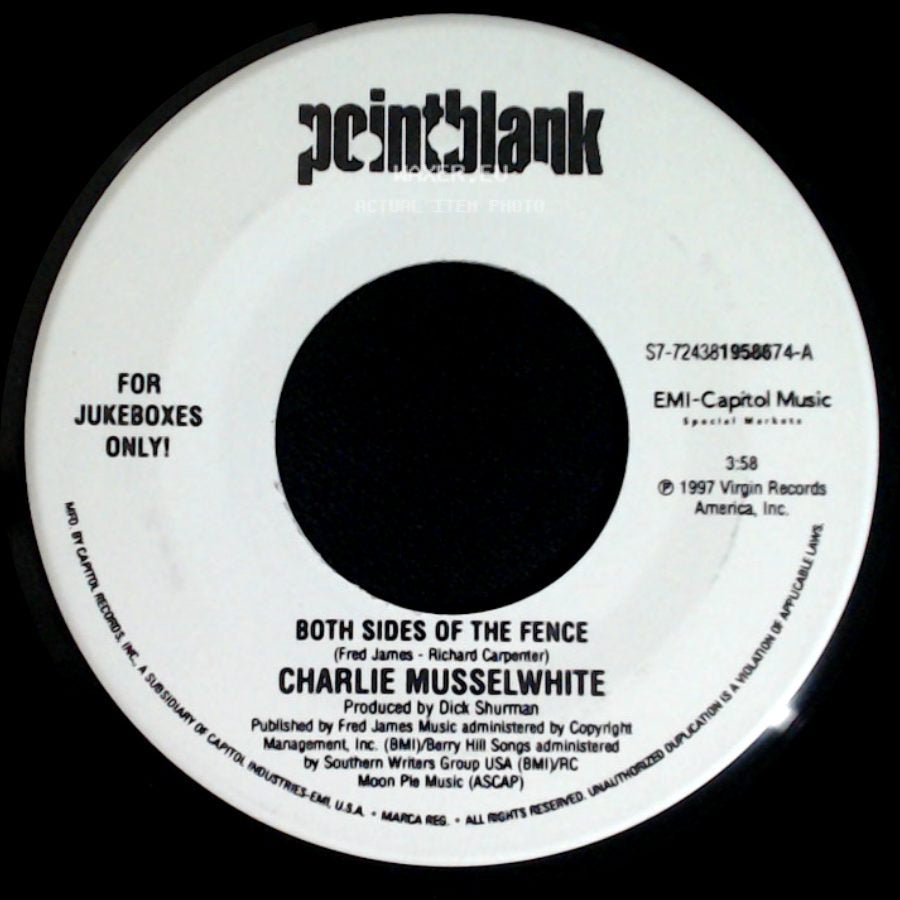 Charlie Musselwhite - Both Sides Of The Fence / I Sat & Cried side A