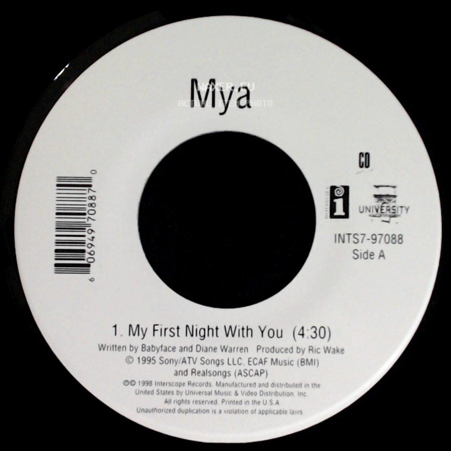 Mya - My First Night With You / Baby It's Yours side A