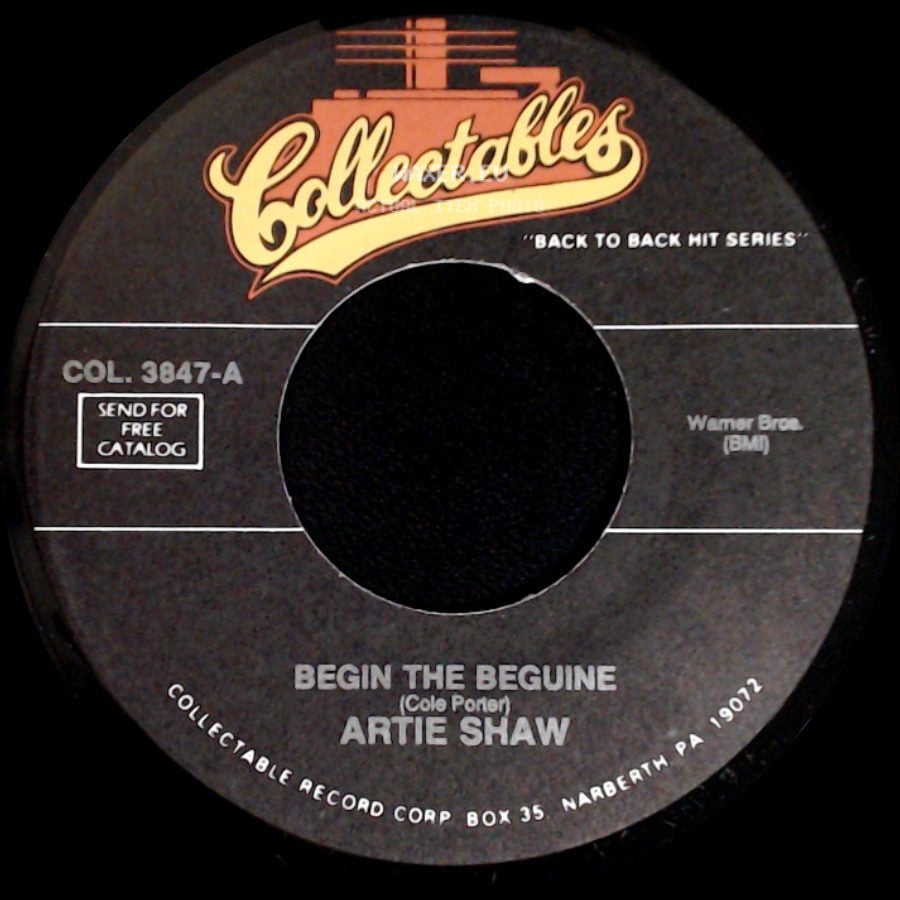 Artie Shaw - Begin The Beguine / My Heart Belongs To Daddy side A