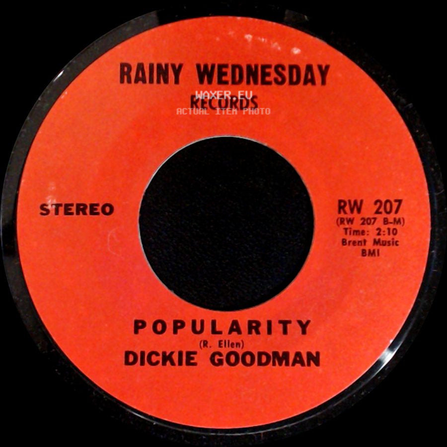 Dickie Goodman - Mr. President / Popularity side B