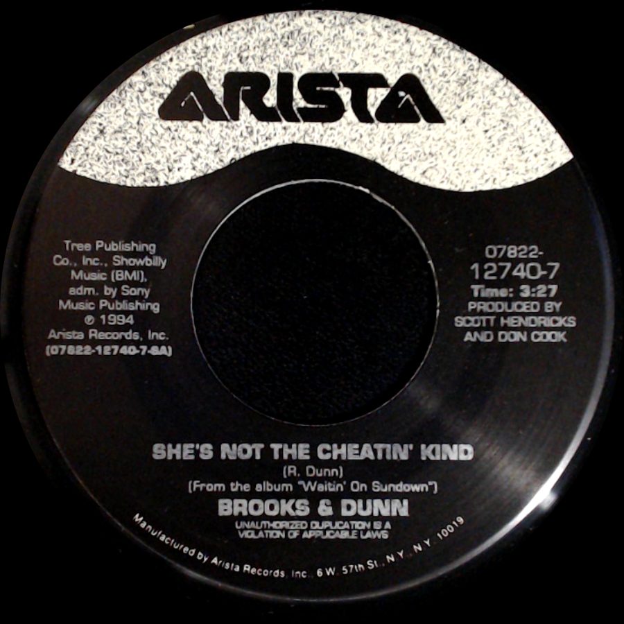 Brooks & Dunn - She's Not The Cheatin' Kind / She's The Kind Of Trouble side A
