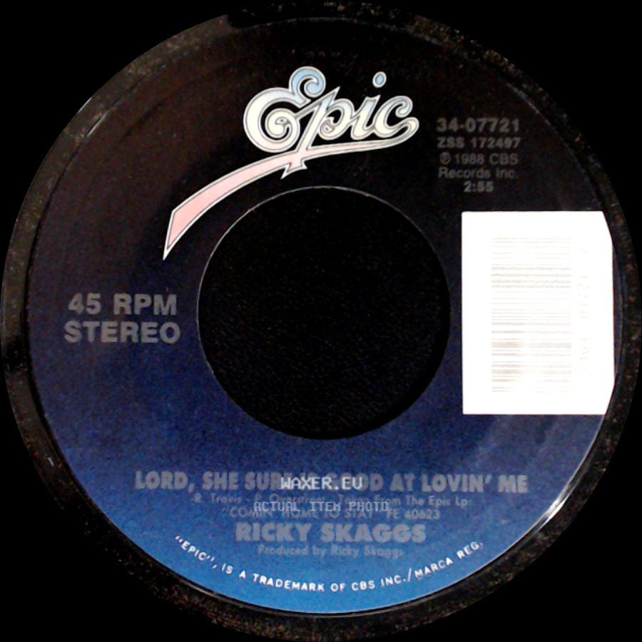 Ricky Skaggs - Lord, She Sure Is Good At Lovin' Me / (Angel On My Mind) That's Why I'm Walkin' side A