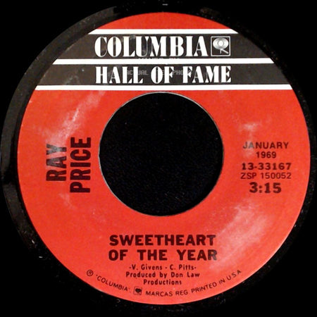 Ray Price - She Wears My Ring / Sweetheart Of The Year side B