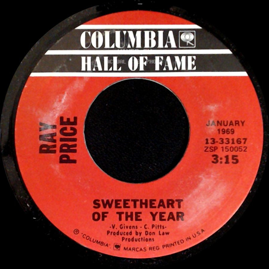 Ray Price - She Wears My Ring / Sweetheart Of The Year side B