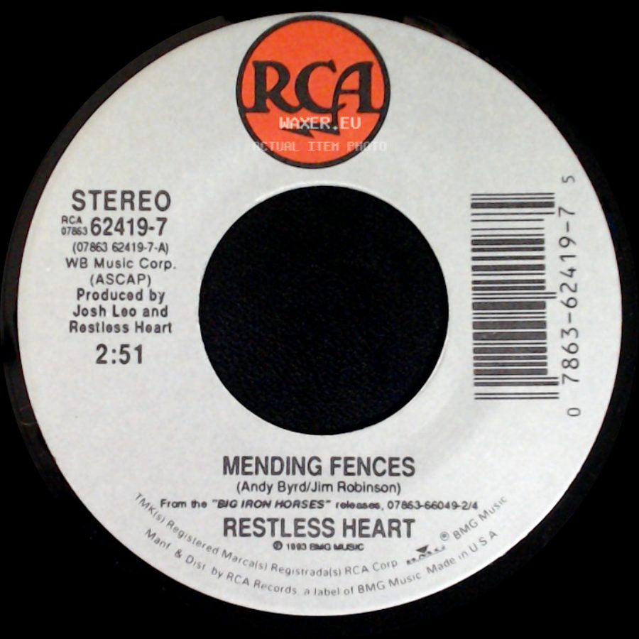 Restless Heart - We're Gonna Be Ok / Mending Fences side B