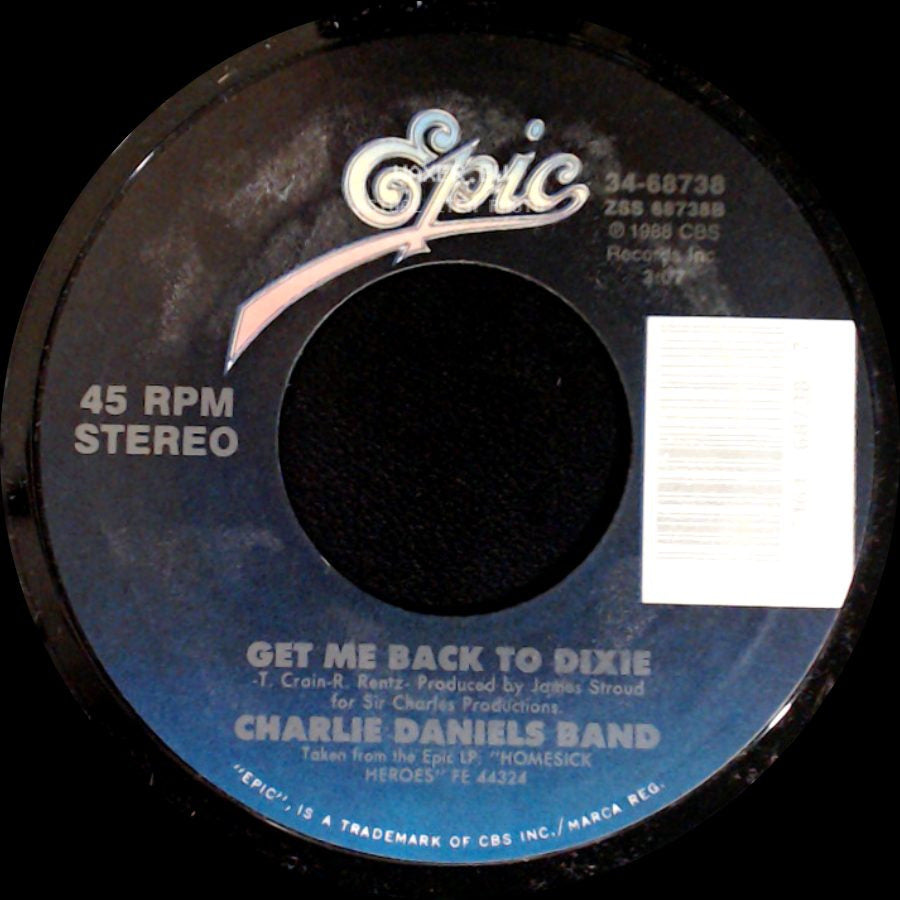 Charlie Daniels Band - Get Me Back To Dixie / Midnight Train side A