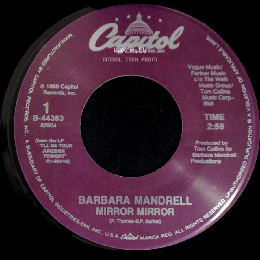 Barbara Mandrell - Mirror Mirror / Blanket Of Love side A