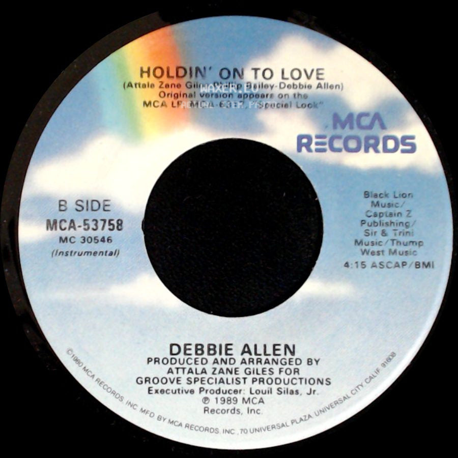 Debbie Allen - Holdin' On To Love / Holdin' On To Love side B