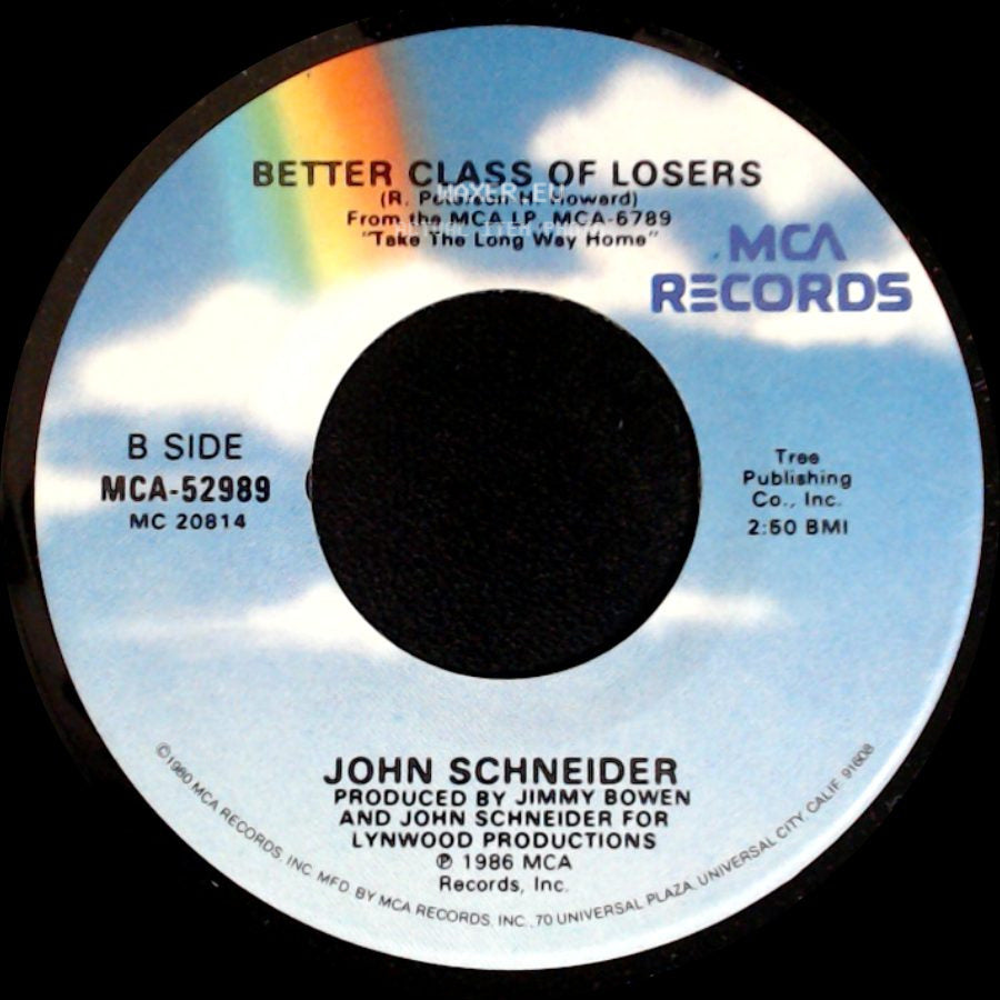 John Schneider - Take The Long Way Home / Better Class Of Losers side B